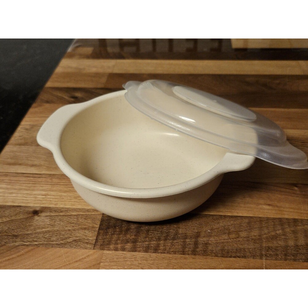 Vintage Rubbermaid Heatables Microwave Cookware Bowl + Lid 1 Qt 0065 Vintage EUC
